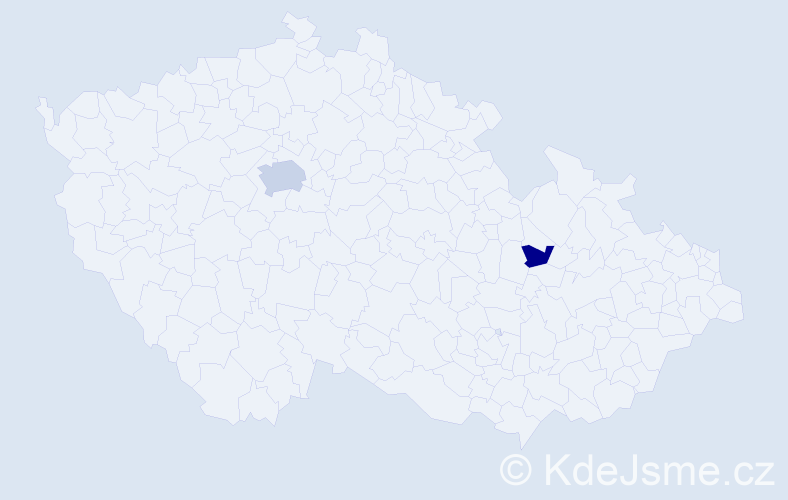 Příjmení: 'Michiels', počet výskytů 4 v celé ČR