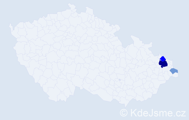 Příjmení: 'Szymiczková', počet výskytů 12 v celé ČR