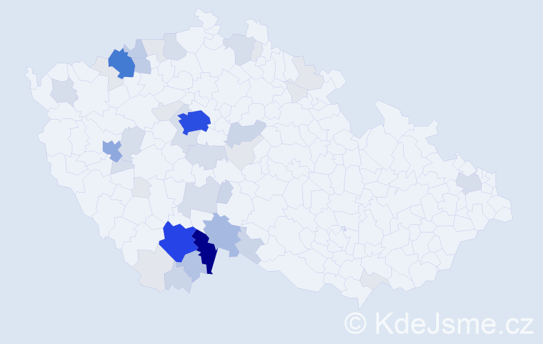 Příjmení: 'Kamišová', počet výskytů 179 v celé ČR