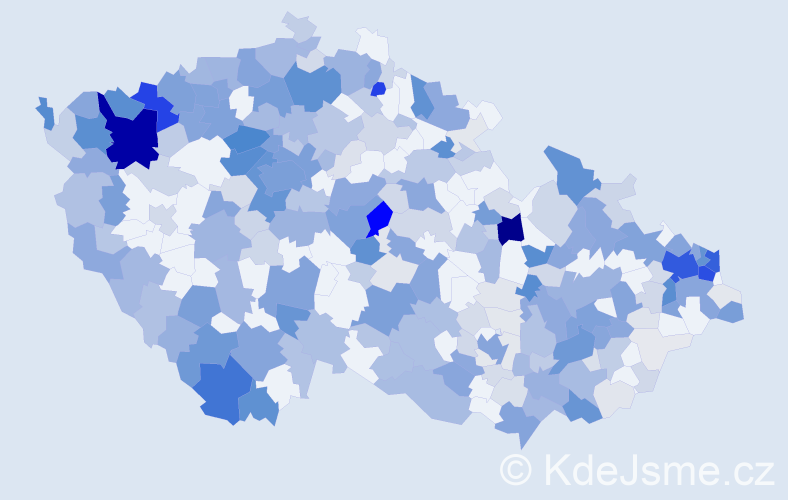 Příjmení: 'Nagyová', počet výskytů 1120 v celé ČR