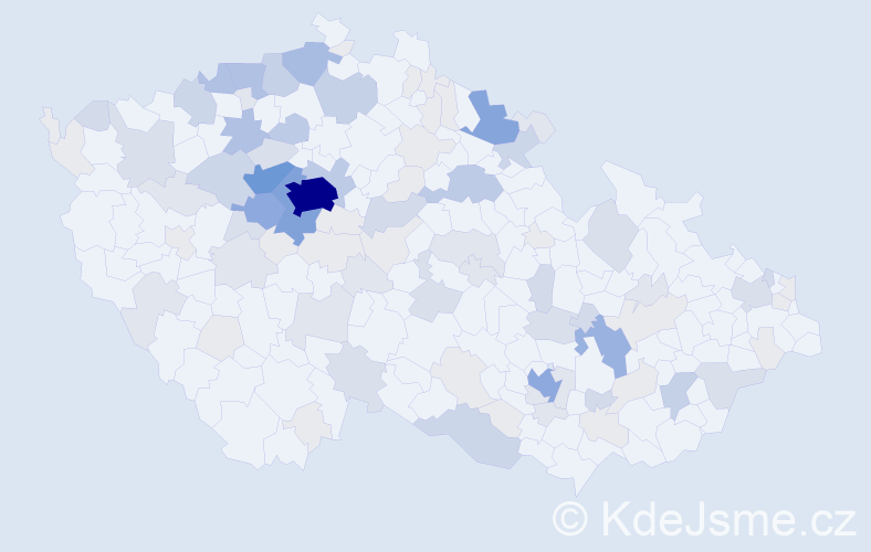 Příjmení: 'Rus', počet výskytů 361 v celé ČR