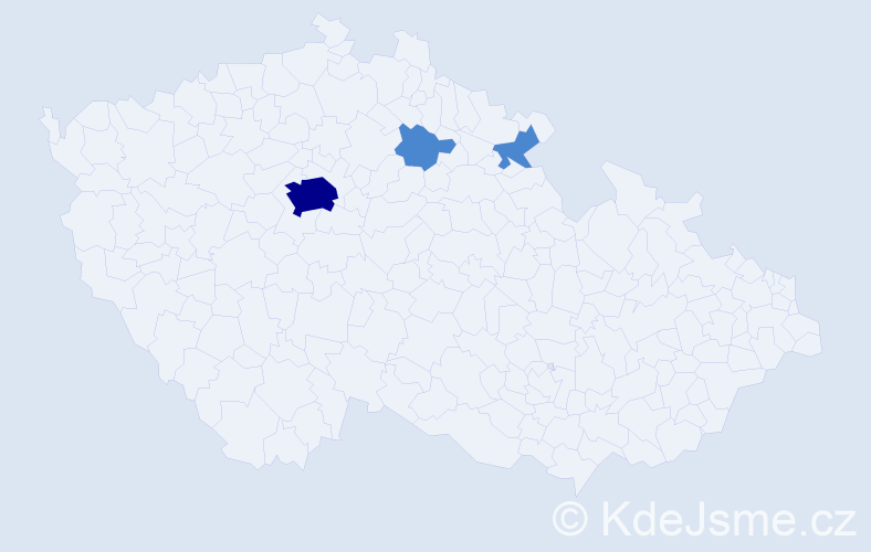 Příjmení: 'Lazurková', počet výskytů 5 v celé ČR