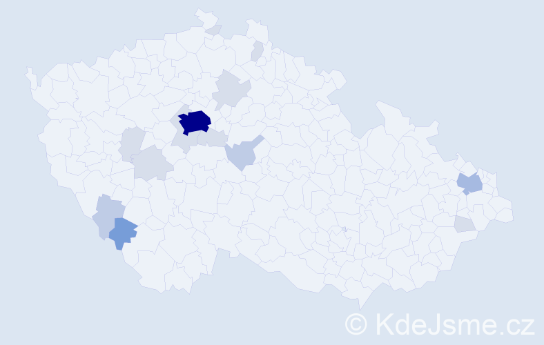 Příjmení: 'Probstová', počet výskytů 41 v celé ČR
