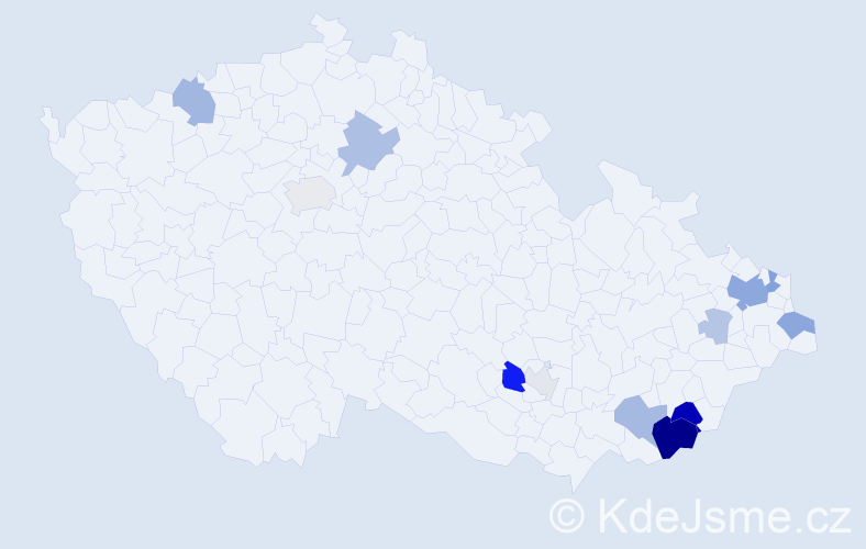 Příjmení: 'Kukuča', počet výskytů 36 v celé ČR