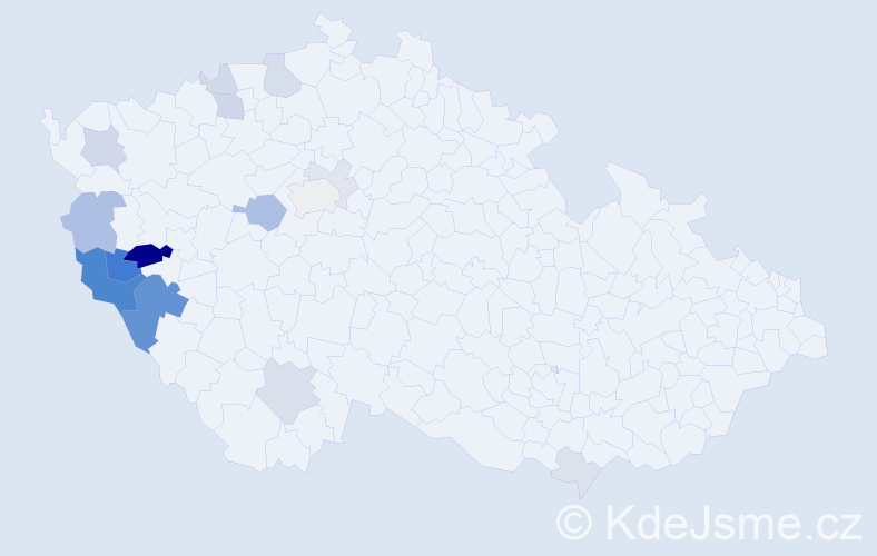 Příjmení: 'Macán', počet výskytů 46 v celé ČR