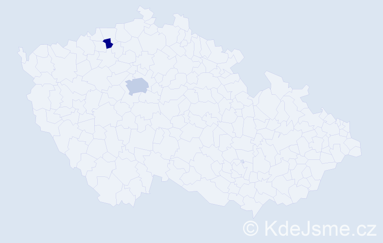 Příjmení: 'Elbadri', počet výskytů 4 v celé ČR