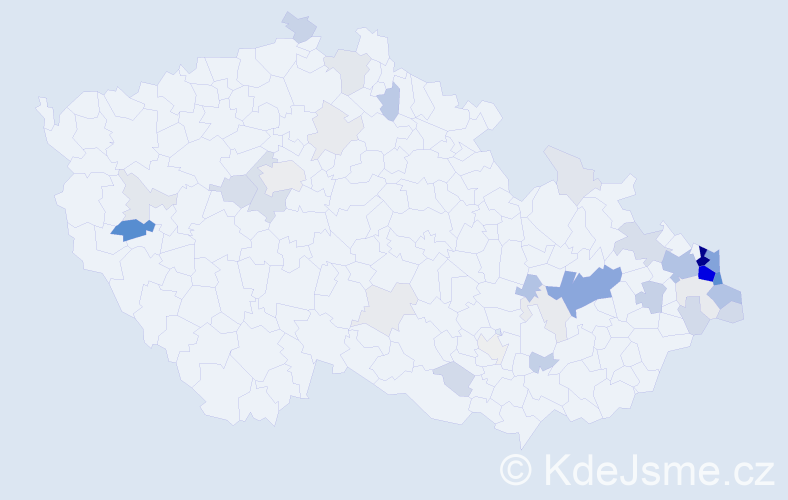 Příjmení: 'Krainová', počet výskytů 181 v celé ČR