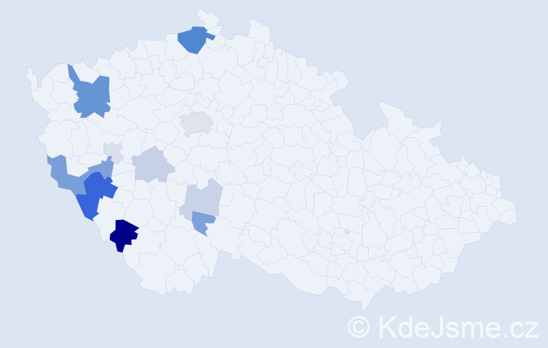 Příjmení: 'Pflanzerová', počet výskytů 30 v celé ČR