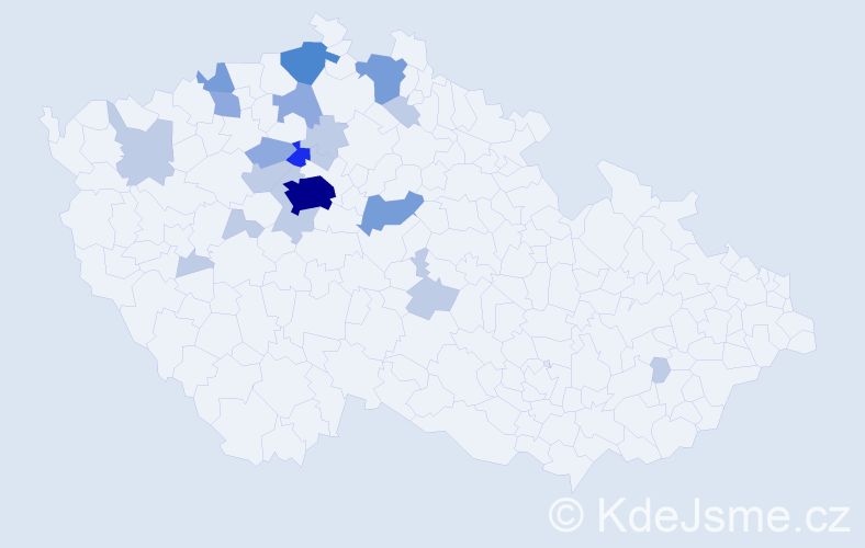 Příjmení: 'Strunecká', počet výskytů 47 v celé ČR