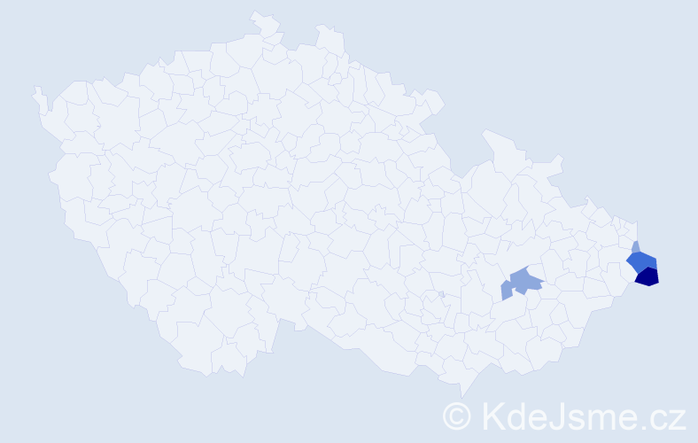 Příjmení: 'Strumienská', počet výskytů 16 v celé ČR