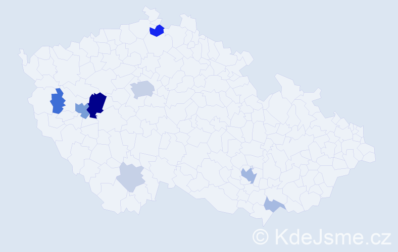Příjmení: 'Audes', počet výskytů 24 v celé ČR