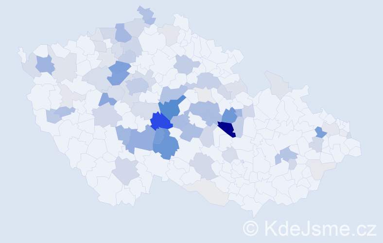 Příjmení: 'Lapáček', počet výskytů 277 v celé ČR