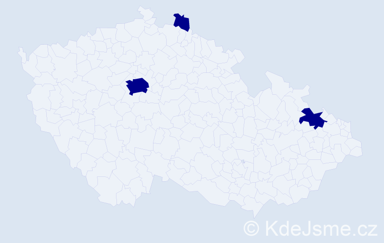 Příjmení: 'Antonyan', počet výskytů 3 v celé ČR
