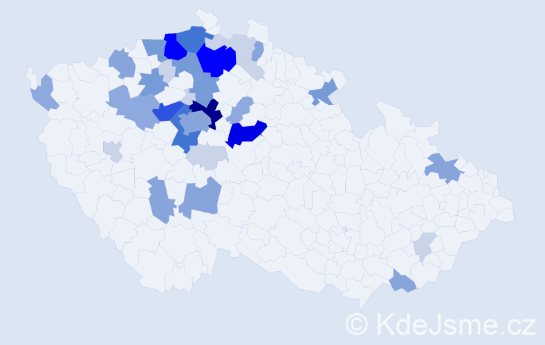 Příjmení: 'Šenfeld', počet výskytů 127 v celé ČR