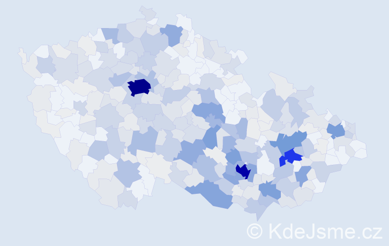 Příjmení: 'Brázda', počet výskytů 1551 v celé ČR