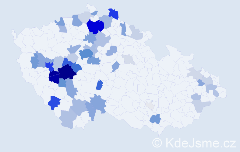 Příjmení: 'Kotrbatá', počet výskytů 162 v celé ČR