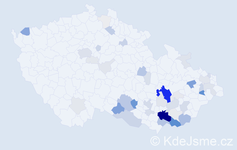 Příjmení: 'Daněček', počet výskytů 179 v celé ČR