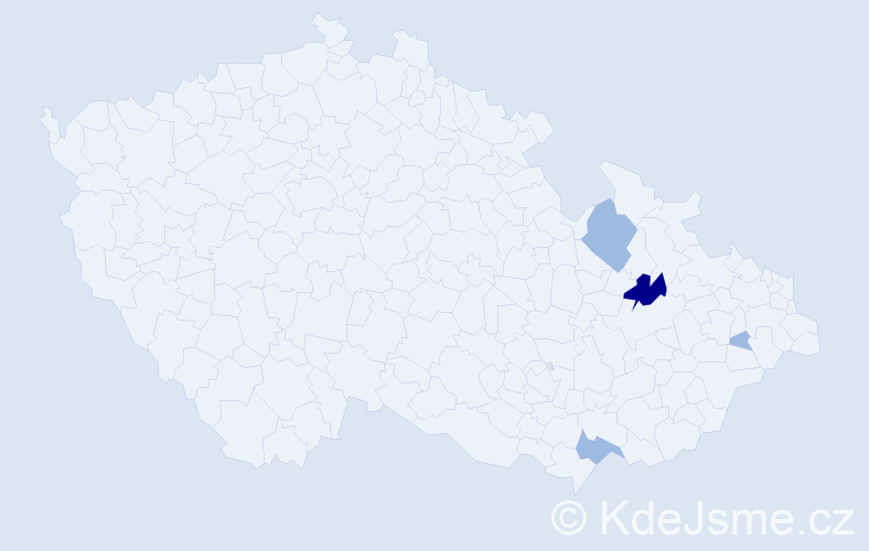 Příjmení: 'Puszkailerová', počet výskytů 7 v celé ČR