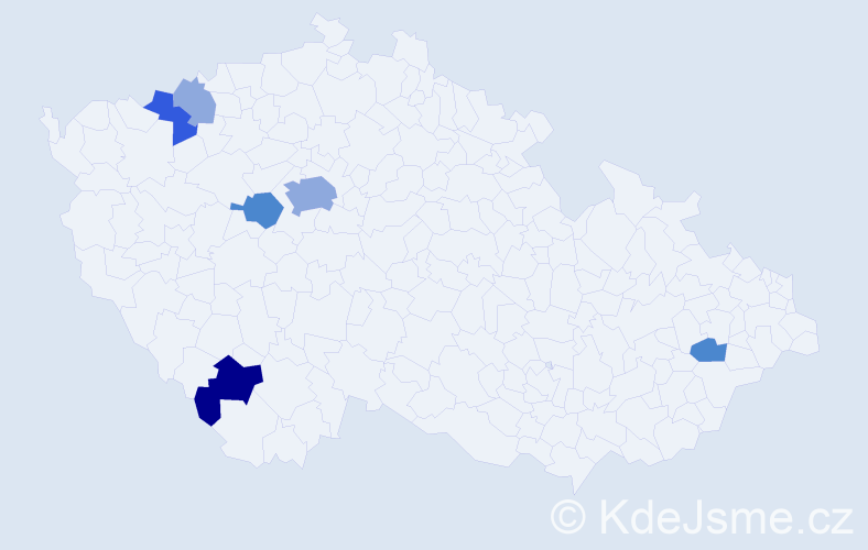 Příjmení: 'Scherber', počet výskytů 14 v celé ČR