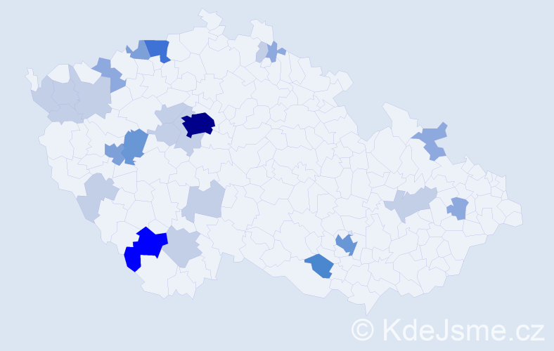 Příjmení: 'Stadler', počet výskytů 64 v celé ČR