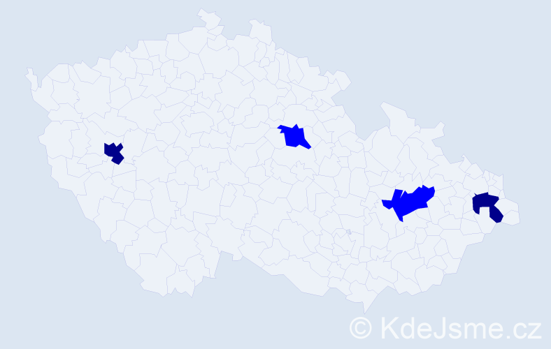 Příjmení: 'Hromulák', počet výskytů 6 v celé ČR