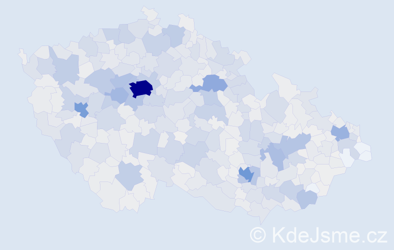 Příjmení: 'Šmídová', počet výskytů 5564 v celé ČR