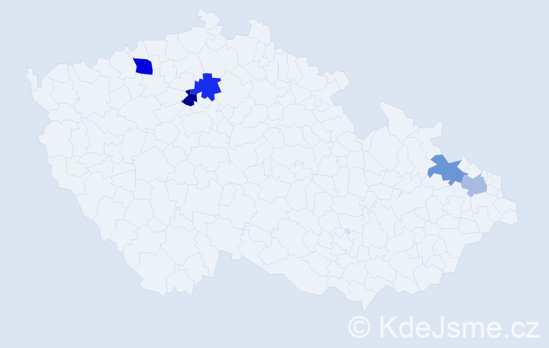 Příjmení: 'Kvasná', počet výskytů 12 v celé ČR