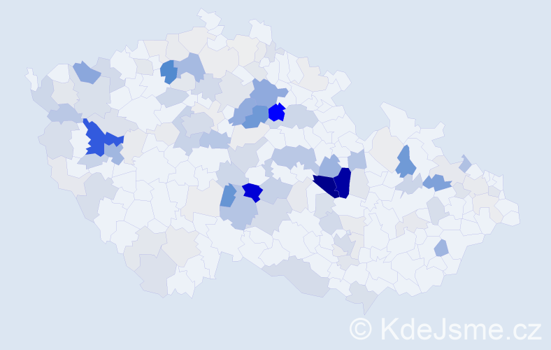 Příjmení: 'Hnát', počet výskytů 428 v celé ČR