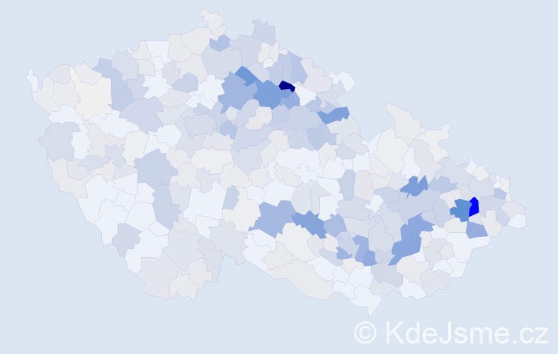 Příjmení: 'Bajer', počet výskytů 1325 v celé ČR