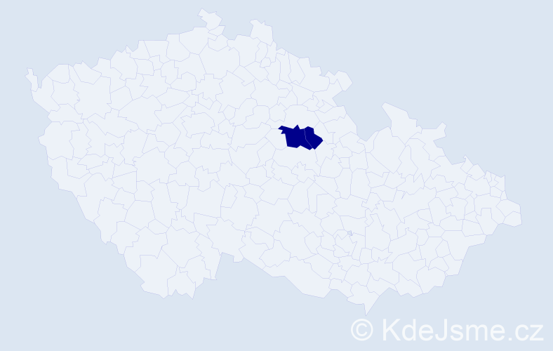 Příjmení: 'Kejs', počet výskytů 2 v celé ČR