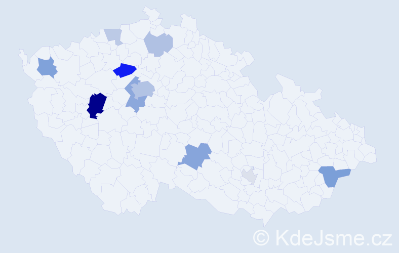 Příjmení: 'Dinko', počet výskytů 28 v celé ČR