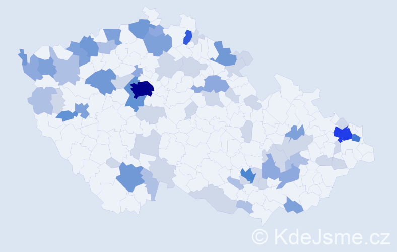 Příjmení: 'Černák', počet výskytů 178 v celé ČR