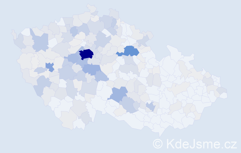 Příjmení: 'Boučková', počet výskytů 916 v celé ČR