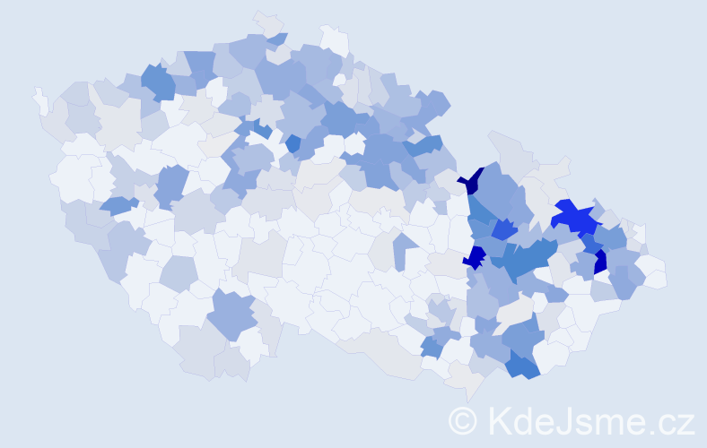 Příjmení: 'Bittnerová', počet výskytů 972 v celé ČR