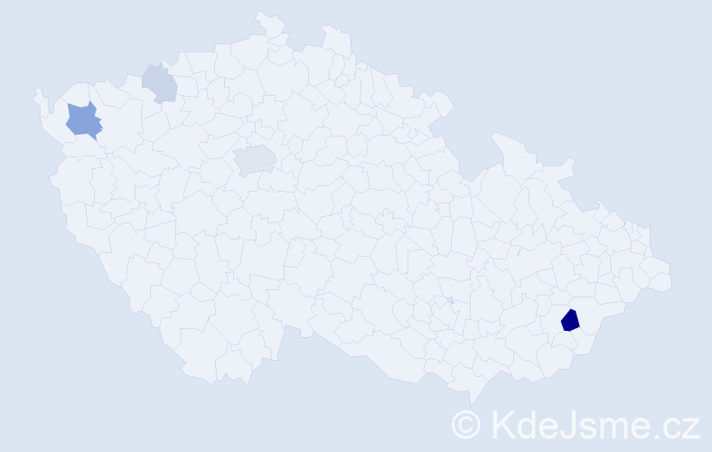 Příjmení: 'Zechnerová', počet výskytů 11 v celé ČR