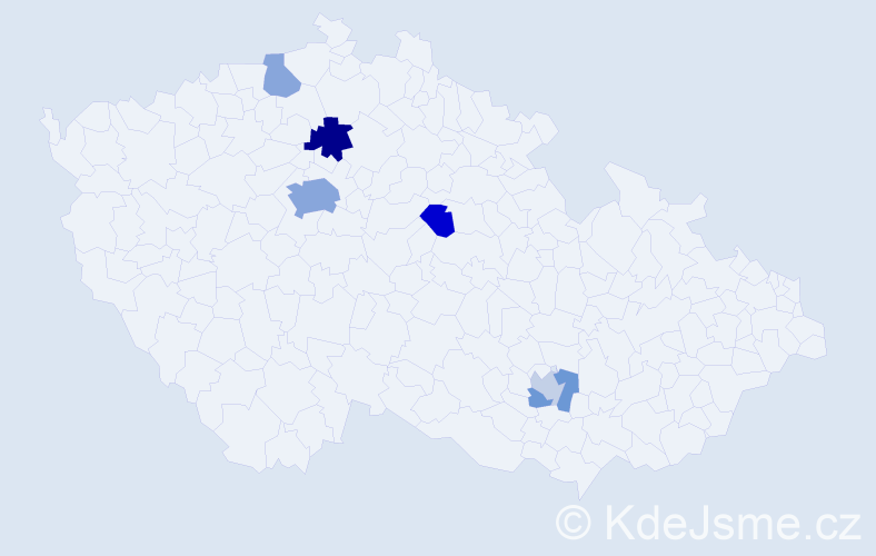 Příjmení: 'Lishchynskyy', počet výskytů 13 v celé ČR