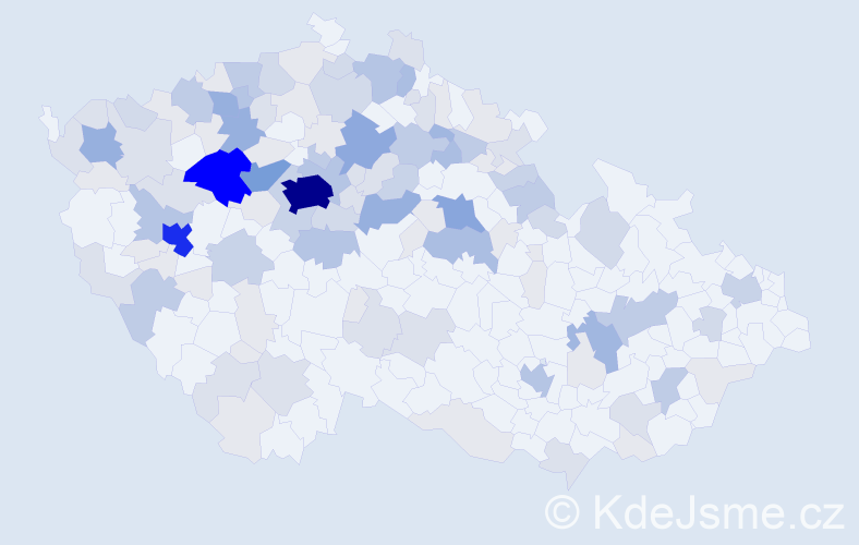 Příjmení: 'Rais', počet výskytů 426 v celé ČR