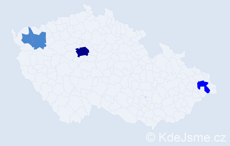 Příjmení: 'Hlásny', počet výskytů 7 v celé ČR