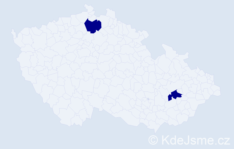 Příjmení: 'Bavuudorj', počet výskytů 2 v celé ČR