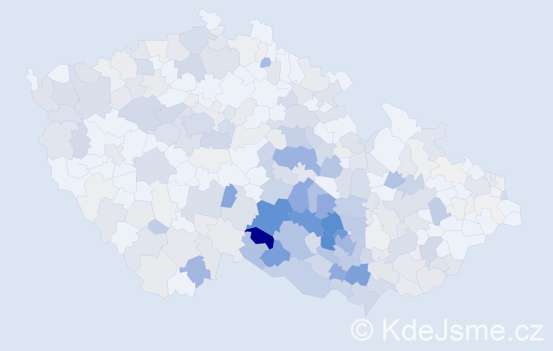 Příjmení: 'Brychtová', počet výskytů 1200 v celé ČR