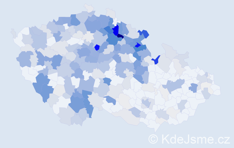 Příjmení: 'Matouš', počet výskytů 1169 v celé ČR