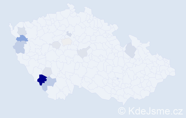 Příjmení: 'Drabeš', počet výskytů 28 v celé ČR
