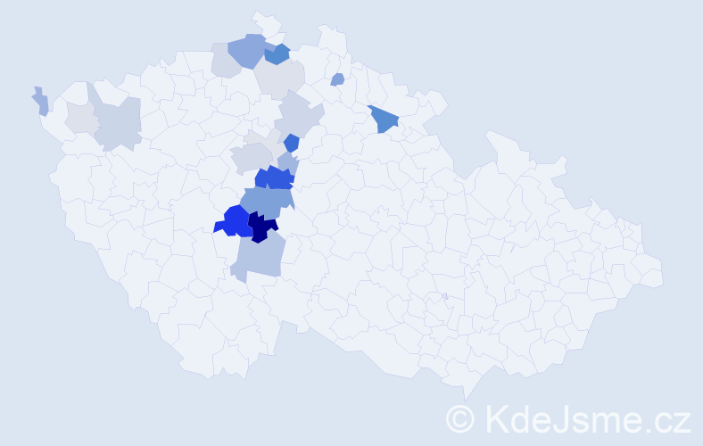 Příjmení: 'Tlamicha', počet výskytů 71 v celé ČR