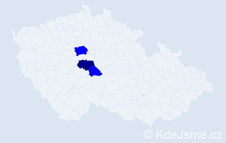 Příjmení: 'Siksová', počet výskytů 4 v celé ČR