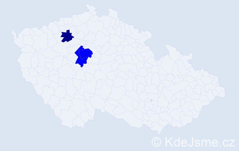 Příjmení: 'Cajkán', počet výskytů 4 v celé ČR