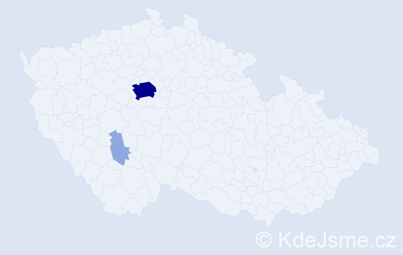 Příjmení: 'Marcinčiková', počet výskytů 7 v celé ČR