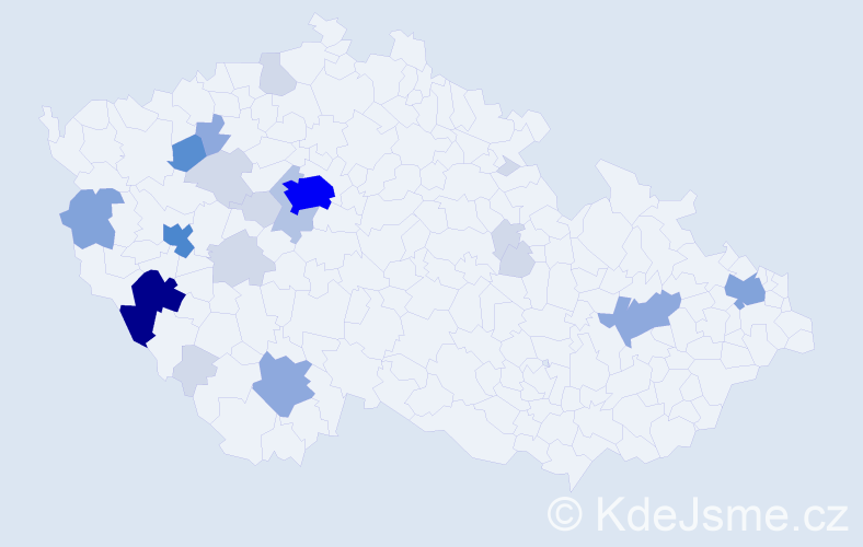 Příjmení: 'Edlová', počet výskytů 71 v celé ČR