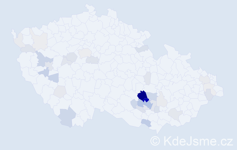 Příjmení: 'Malásek', počet výskytů 137 v celé ČR