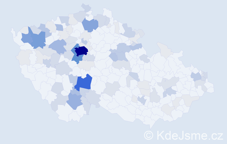 Příjmení: 'Fáberová', počet výskytů 337 v celé ČR