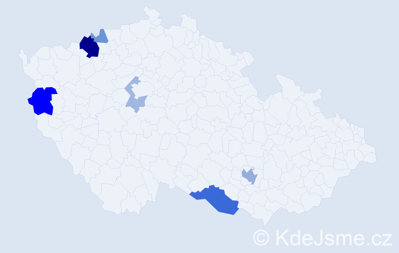 Příjmení: 'Loy', počet výskytů 15 v celé ČR